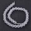 Frosted Round Glass Beads Strands G-F432-12mm-2