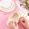 Heart with Butterfly/Infinity Alloy Rhinestone Link Shoe Decoration Chain FIND-AB00008-3