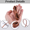 2 Bundles Flat PU Leather Braided Cord OCOR-CL0001-18A-6