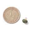 Natural Mixed Gemstone Rondelle Charms PALLOY-JF04864-2