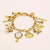 Vintage Alloy Fairy Tale Multi Charm Bracelets for Women WG11E0E-01-1