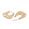 Ion Plating(IP) 304 Stainless Steel Trapezoid Thick Hoop Earrings for Women EJEW-B018-07G-2