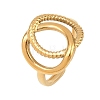 304 Stainless Steel Cuff Open Rings for Women RJEW-C161-01B-G-1