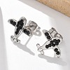 304 Stainless Steel Stud Earrings EJEW-F361-09P-4