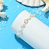 Natural Cultured Freshwater Pearl Beads Link Bracelets BJEW-JB14043-2