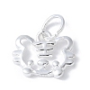 925 Sterling Silver Chinese Zodiac Outline Charms STER-P066-02S-03-1