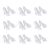 50 Pairs Transparent Plastic Mini High-heeled Shoes DJEW-FH0001-15-1