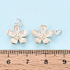 925 Sterling Silver Flower Charms STER-T009-03S-4