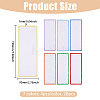 28Pcs 7 Colors Cotton Blank Bookmarks AJEW-GL0003-59-2