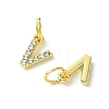 Rack Plating Alloy Rhinestone Pendants PALLOY-S187-01V-2