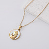 304 Stainless Crystal Rhinestone Religion Virgin Pendant Necklaces for Women AP2752-3-1