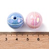 Sports UV Plating Opaque Acrylic Beads PACR-Q003-05C-3