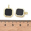 Alloy Acrylic Pendants AL-CBA4262-03G-02-3