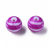 Opaque Striped Acrylic Beads MACR-S373-27B-02-2