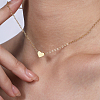 Modern minimalist Style Classic Brass Love Heart Pendant Nnecklaces NB0089-1