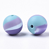 Tri-color Food Grade Eco-Friendly Silicone Beads X-SIL-T056-02b-01-2