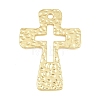 Textured Brass Connector Charm KK-CBA95AE-02C-G-1