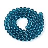 Transparent Glass Bead Strands GLAA-R095-8mm-27-2