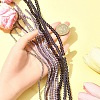 Electroplate Glass Beads Strands EGLA-FS0001-42F-8