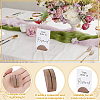 100Pcs Half Round Wood Name Card Holder DJEW-WA0001-07B-3