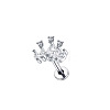 304 Stainless Steel Cubic Zirconia Cartilage Earrings WGBE79F-03-2