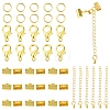 50 Pieces DIY Ribbon Ends Making Kits DIY-YW0001-99A-G-1