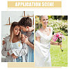 4Pcs Brass Locket Pendant Brooch for Wedding Photo JEWB-CA00012-7