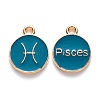 Alloy Enamel Pendants LS-ENAM-S124-01B-05H-1