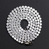 Hip-hop Street Style Titanium Steel Rhinestone Cup Chains Necklace for Men and Women FN4235-9-1