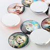 Girl Printed Glass Cabochons X-GGLA-A002-12mm-PP-3