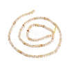 Natural Gold Rutilated Quartz Beads Strands G-C009-B17-3