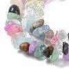 2Pcs Mixed Gemstone Chips Stretch Bracelets Set for Parent Children BJEW-JB08431-4