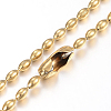 304 Stainless Steel Ball Chain Necklaces Making MAK-I008-03G-B03-1