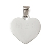Valentine's Day 304 Stainless Steel Pendants SA-E001-12P-1