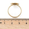 Adjustable Brass Pad Ring Settings KK-K414-10B-G-3