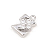 26Pcs Brass Micro Pave Clear Cubic Zirconia Charms KK-Z151-18P-3