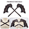 1Pc Medieval PU Leather Double Shoulder Armor AJEW-CL0002-44-6