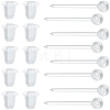 SOFPLATE 500Pcs Eco-Friendly Plastic Stud Earring Findings KY-SP0001-01A-1