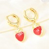 Valentine's Day Brass Hoop Earrings EJEW-Z164-11G-02-3