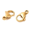 Ion Plating(IP) 304 Stainless Steel Lobster Claw Clasps STAS-AB13-G-01-2