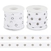 5 Yards Alloy Snap Button Tape Trim Polyester Ribbons DIY-OC0011-27A-1
