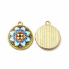 Alloy Printed Pendants X-PALLOY-D581-03-2