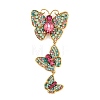 Alloy Rhinestone Lapel Pin Brooches JEWB-B042-03B-1