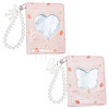 Olycraft 2Pcs 2 Styles 40-Pocket 3 Inch Rectangle PVC Mini Heart Butterfly Hollow Cover Photocard Collection Photo Albums DIY-OC0010-77-1