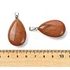 Synthetic Goldstone Pendants GG-K002-09H-3