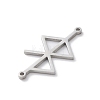 304 Stainless Steel Amulet Rune Love Peace Connector Charms STAS-S149-09P-2
