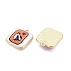 Printed Alloy Enamel Pendants ENAM-N072-01KCG-03-2