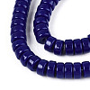 Opaque Solid Color Glass Beads Strands GLAA-N026-3x6mm-09-3