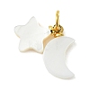 Natural Freshwater Shell Pendants PALLOY-JF05399-1