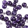 100Pcs 8mm Natural Charoite Round Beads DIY-LS0002-12-4